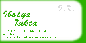 ibolya kukta business card